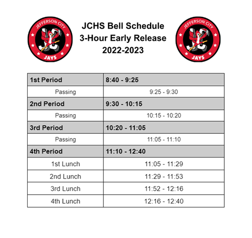 3 Hour Early Release
